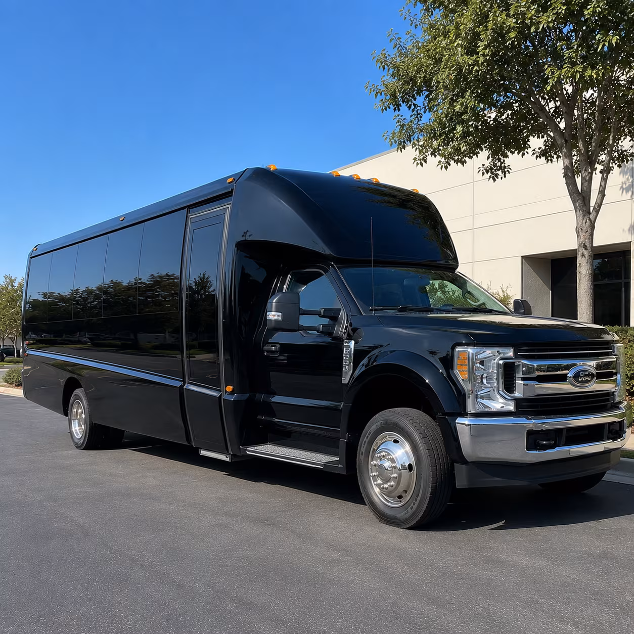 Baltimore Airport Shuttle & Transportation party bus exterior