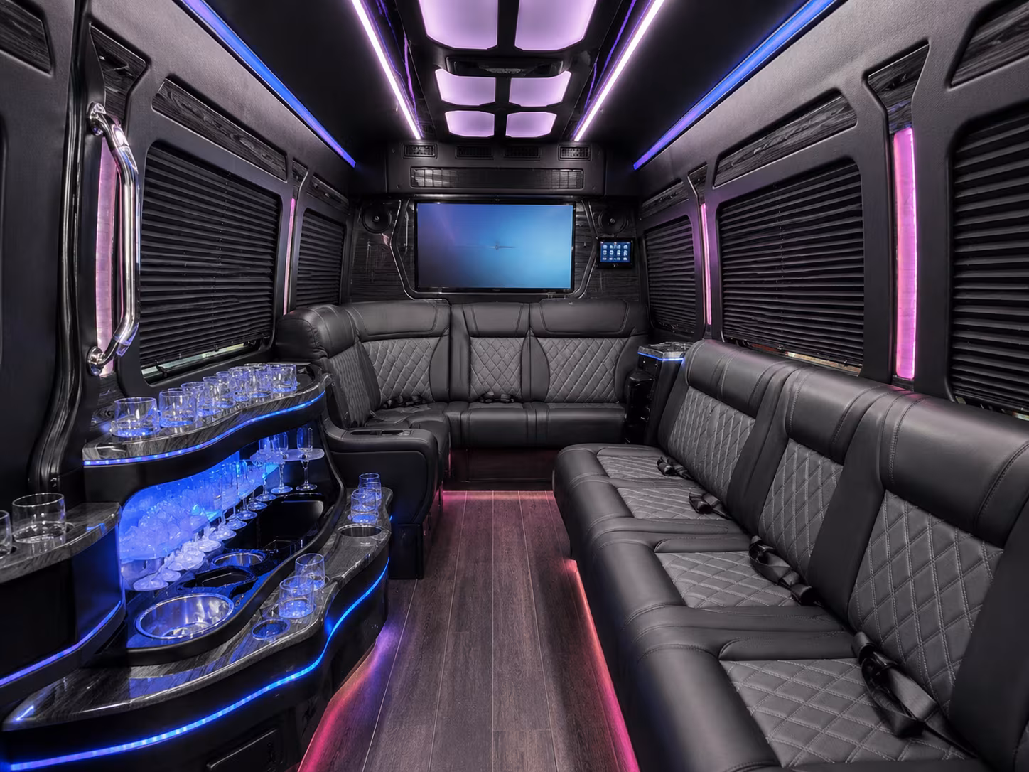 Baltimore Airport Shuttle & Transportation party bus exterior