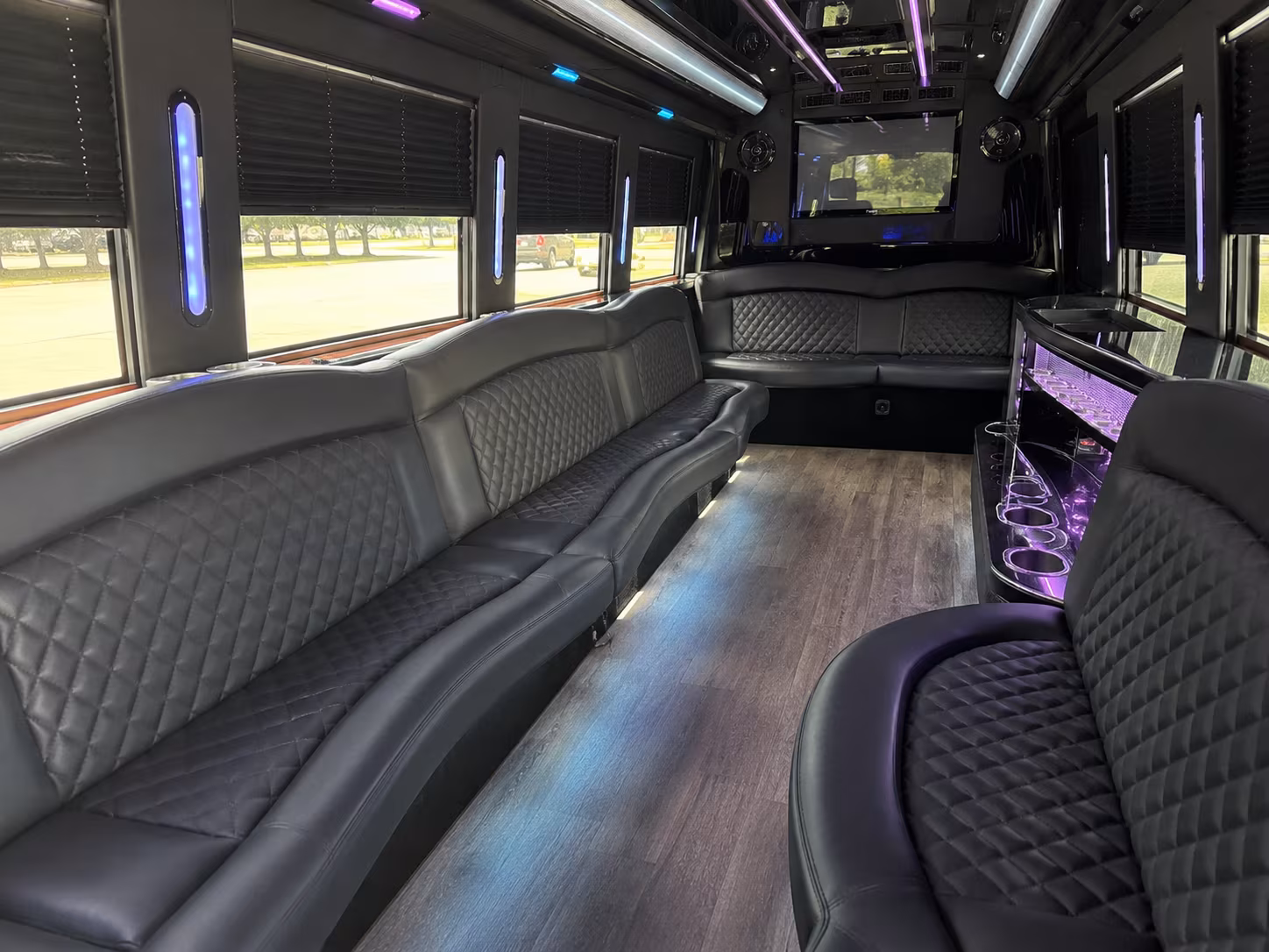 Baltimore Sporting Event Transportation party bus exterior