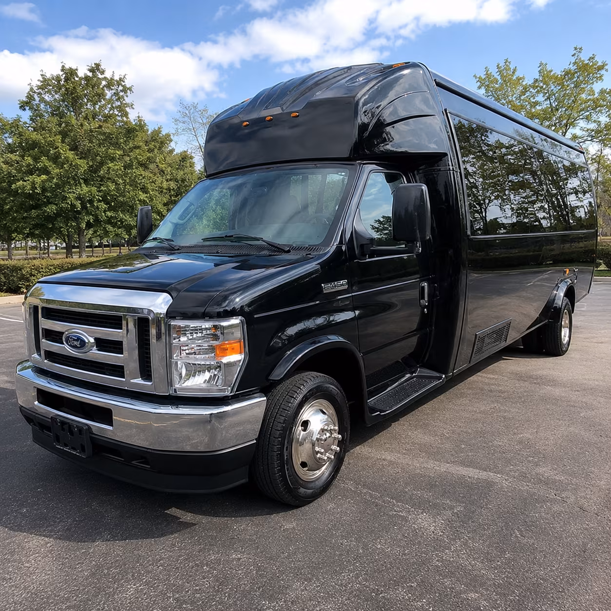 Baltimore Sporting Event Transportation party bus exterior