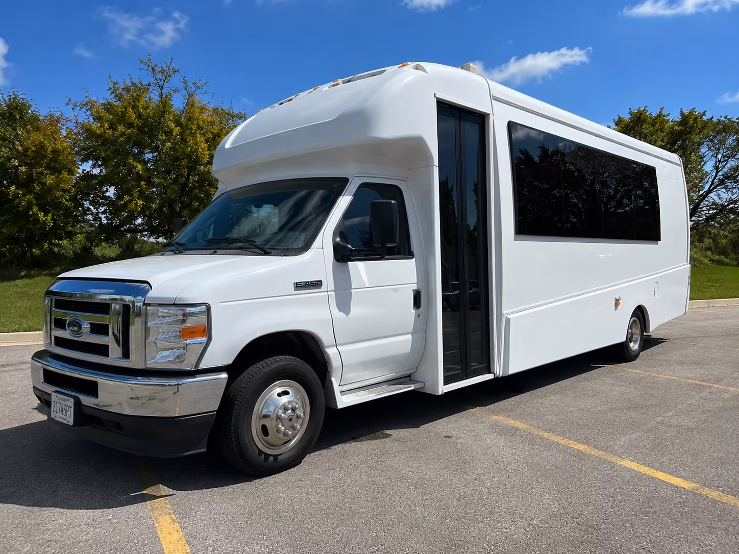 Baltimore Sporting Event Transportation party bus exterior