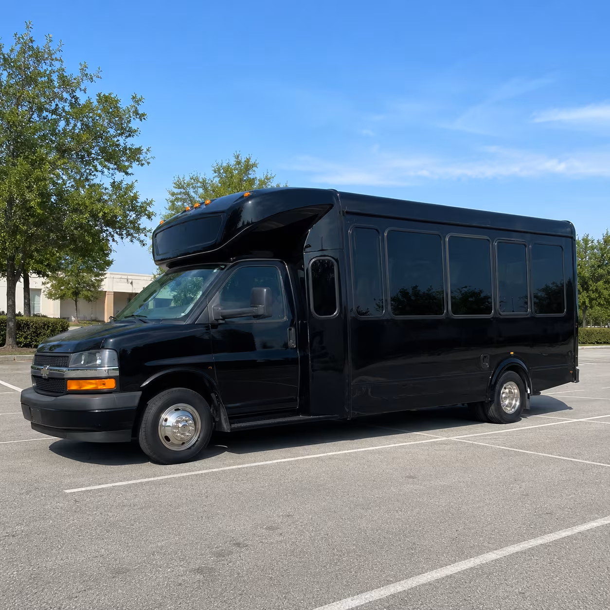 Baltimore Wedding Transportation party bus exterior