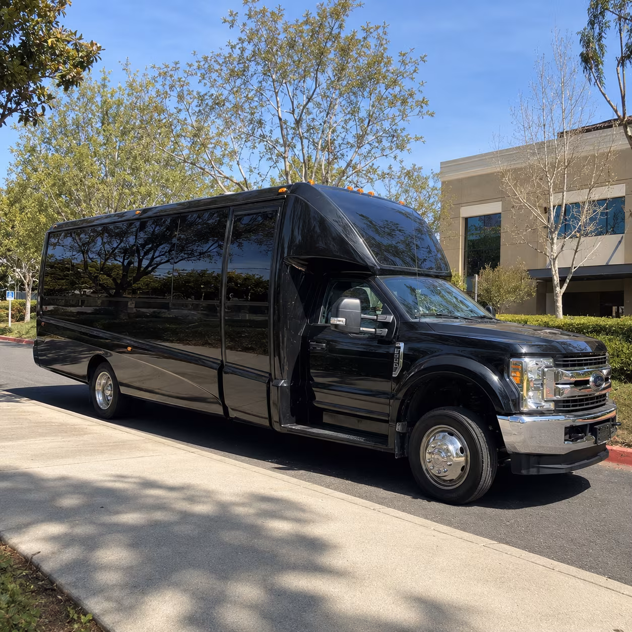 Baltimore Wedding Transportation party bus exterior