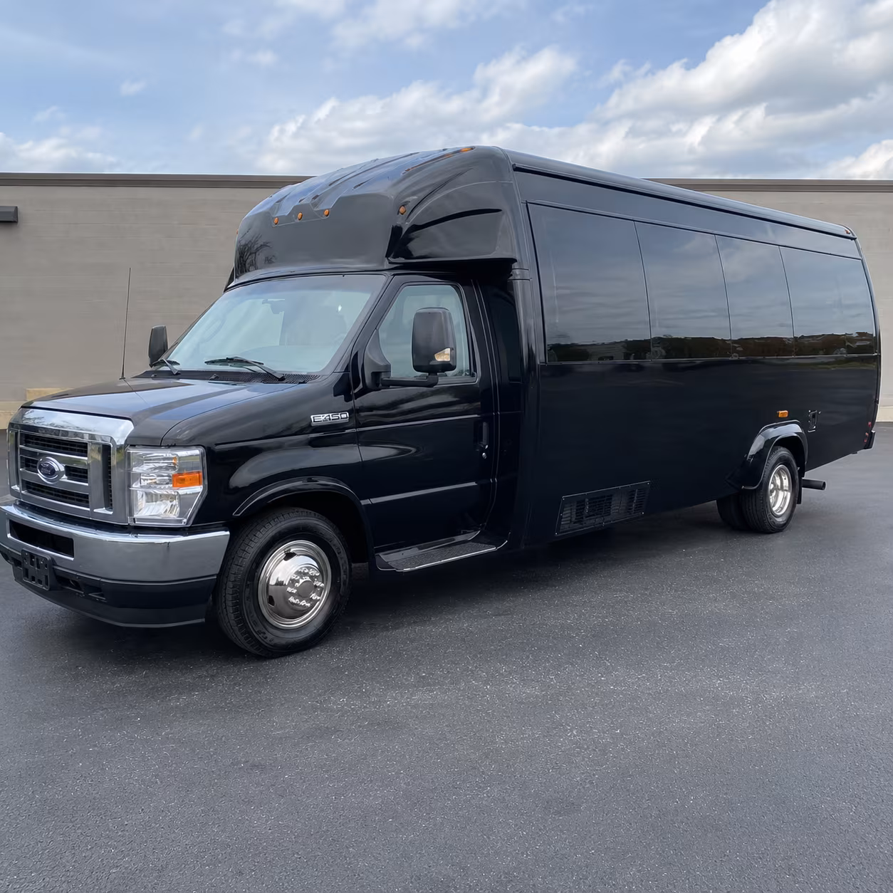Passenger seating aboard a party bus rental serving Baltimore