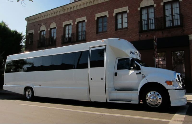 Atlantic City 30 Passenger Party Bus White